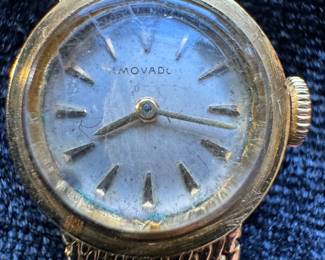 Vintage Movado 18K Gold Watch
