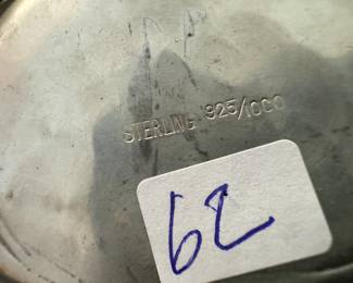 Sterling Silver Monogrammed Candy Dish (62 grams)