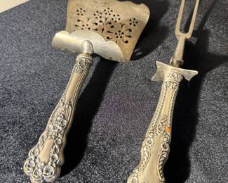 Sterling Silver Asparagus Server & Serving Fork ( 2/282 grams)