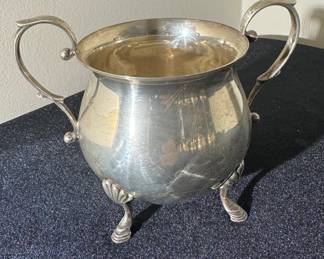 Sterling Silver Sugar Bowl / 195 grams