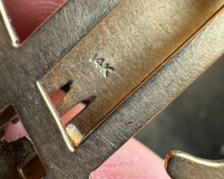 14K Gold "BLM" Initialed Money Clip & 14K Gold "MM" Initialed Money Clip