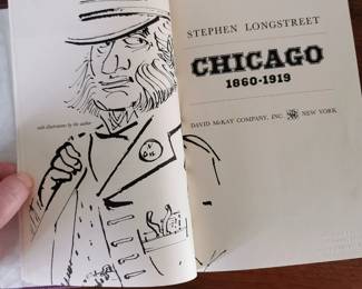 Interior title page of "Chicago: 1860-1919" by Stephen Longstreet, published by David McKay Company, Inc, New York, published 1973