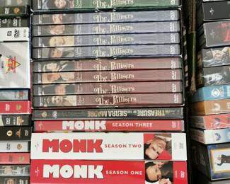 Thousands of DVD's including: Monk, The Pallisers