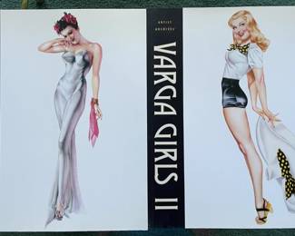 Two books, Artist Archies "VARGA GIRLS I" and "VARGA GIRLS II"