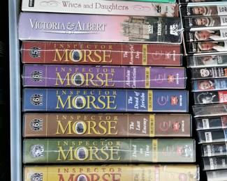 Thousands of DVD's including: Becker, Inspector Morse, Victoria and Albert, Wives and Daughters, Father Brown