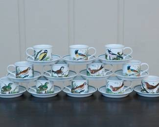 Portmeirion Birds of Britain Cups and Saucers