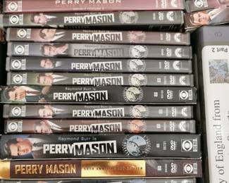 Thousands of DVD's including: The Black Swan, Perry Mason Movie Collection: Double Feature 3, Perry Mason Season 5: Volume 1, Perry Mason Season 5: Volume 2, Perry Mason 50th Anniversary Edition, Perry Mason Season 1: Volume 1, Perry Mason Season 4: Volume 2, Perry Mason Season 3: Volume 1, Perry Mason Season 2: Volume 1, Perry Mason Season 3: Volume 2, Perry Mason Season 6: Volume 2, Perry Mason Season 7: Volume 1, Perry Mason Movie Collection: Double Feature 2, Perry Mason Movie Collection: Double Feature 6, Perry Mason Movie Collection: Double Feature 4, Perry Mason Movie Collection: Double Feature 5, Perry Mason Movie Collection: Double Feature 1