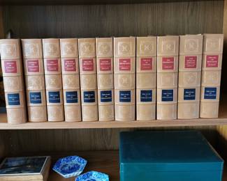 The Story of Civilization Set by Will and Ariel Durant, Easton Press Collector's Edition, published in 1992 including "The Age of Louis XIV", "Rousseau and Revolution", "The Renaissance", "The Age of Reason Begins", "The Life of Greece", "Caesar and Christ", "The Age of Faith", "The Age of Voltaire", "The Reformation", "Our Oriental Heritage", and "The Age of Napoleon" 