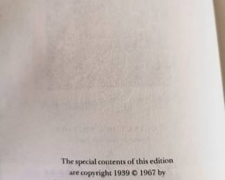 Copyright page of Charles Dickens Easton Press Collectors Edition set of books with gilt edges, copyright 1967, The Easton Press Norwalk, Connecticut