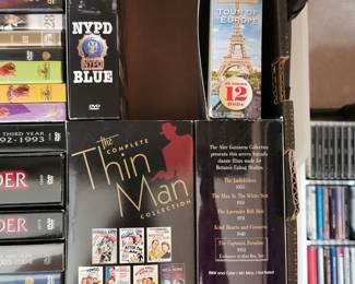 Thousands of DVD's including: NYPD Blue, The Complete Thin Man Collection