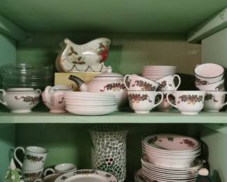 Vintage holiday dinnerware