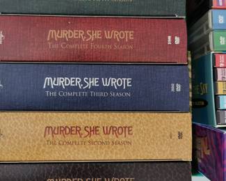 Thousands of DVD's including: Murder She Wrote: 4 Movie Collection, Murder She Wrote: The Complete Second Season, Third Season, Fourth Season, Fifth Season, and Sixth Season