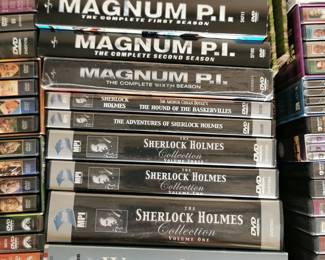 Thousands of DVD's including: The West Wing, Will and Grace, The Sherlock Holmes Collection, Magnum PI