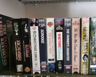VHS Tapes and/or Movies including: