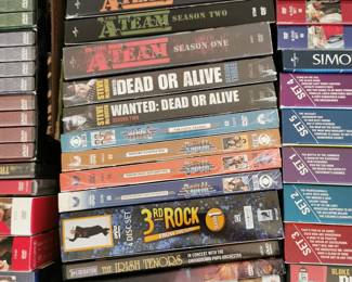 Thousands of DVD's including: The Family Stone, 3rd Rock from the Sun, Wanted: Dead or Alive, The A-Team