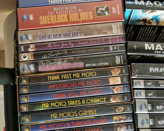Thousands of DVD's including: The Sherlock Holmes Collection, Rumpole of Bailey