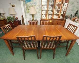 Another view of the mid century modern dining table