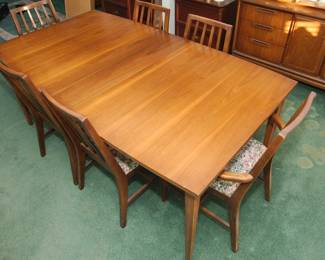 Another view of the mid century modern dining table