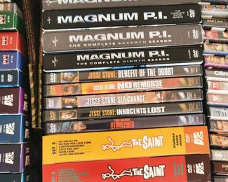 Thousands of DVD's including: The Saint, Jesse Stone, Magnum PI