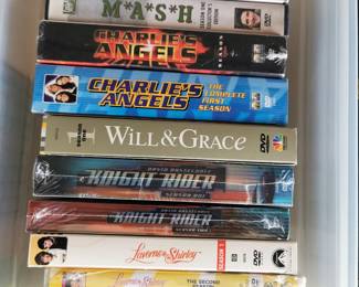 Thousands of DVD's including: Steve McQueen, Happy Days, Laverne and Shirley, Knight Rider, Will and Grace, Charlies Angels, MASH