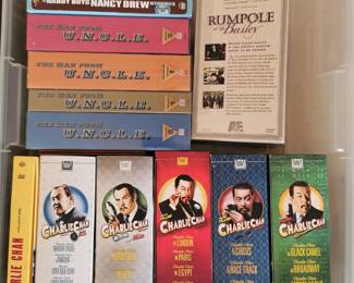 Thousands of DVD's including: Charlie Chan, The Man Called UNCLE, The Hardy Boys and Nancy Drew Mysteries, Rick Stevens Europe, Rumpole of Bailey