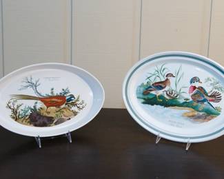 Portmeirion Birds of Britain oval baker and 15" large oval platter