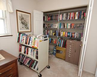 SOME of the books and VHS tapes we have at this sale.  We have hundreds of books and possibly thousands of DVD's and CD's