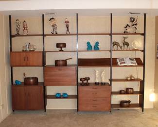 FABULOUS George Nelson Omni Space Storage Systems wall unit for Structural Products, Inc. of Charlotte, Michigan, sold as shown, bring your tools to take it apart!