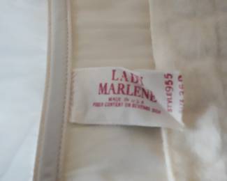 Label on the Vintage Lady Marlene bustiers