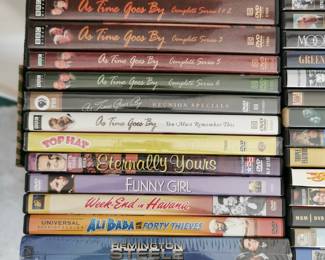 Thousands of DVD's including: Ali Baba and the Forty Thieves, Week-end in Havana, Funny Girl, Eternally Yours, Top Hat, As Time Goes By: You Must Remember This, As Time Goes By: Reunion Special, As Time Goes By: Complete Series 6, As Time Goes By: Complete Series 5, As Time Goes By: Complete Series 3, As Time Goes By: Complete Series 1 &2, As Time Goes By: Complete Series 4, As Time Goes By: Complete Series 7