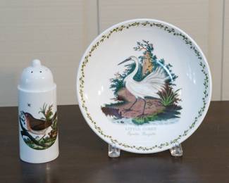 Portmeirion Birds of Britain sugar shaker and bowl