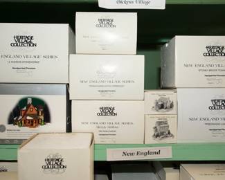 Detail of Department 56 Heritage Village Collection: New England Village Series Sleepy Hollow, Holiday Decorations