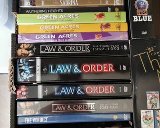 Thousands of DVD's including: Cleopatra, Law and Order, Green Acres, Wuthering Heights, Sabrina, Butch Cassidy and the Sundance Kid, Las Vegas