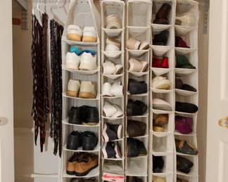 SHOES, SHOES, and MORE SHOES! From tennis to casual to pumps, vintage to contemporary....two luscious pair of marabou slippers, one in red!