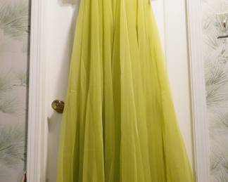 Luscious 1960's chartreuse nightgown