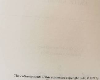 Copyright page of one of two book set of Andersen's Fairy Tales and Stories Collector's Edition from The Easton Press, translated by Jean Hersholt, 1997