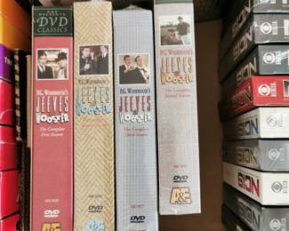 Thousands of DVD's including: Jeeves and Wooster