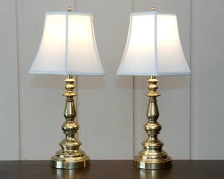 Pair of vintage brass lamps