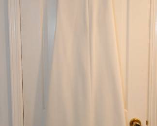 White palazzo pants!  We have a lot of vintage clothing including dresses, c. 1950's to 1990's, homemade and designer!