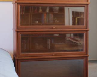 Two (2) matching three stack barrister bookcases by Hale Bookcases of Herkimer, New York