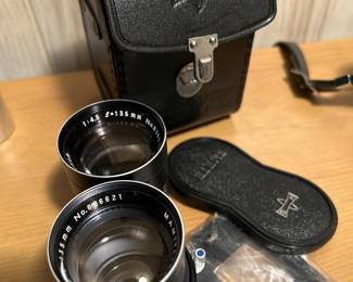 Minty Mamiya Sekor 135mm F/4.5 TLR Lens but with Thin Film Haze