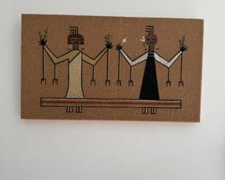 Vtg Navajo sand painting