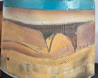 “The Vessel” by Charles Proffer-Dupo, Ill- put fired clay