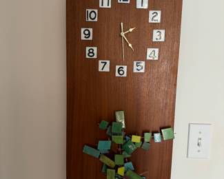 Mid century modern clock