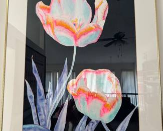 “flaming tulips” by Adrienne Patel
40”x30”