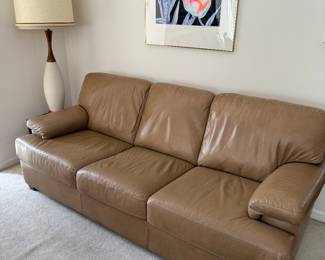 Beautiful, clean leather sofa