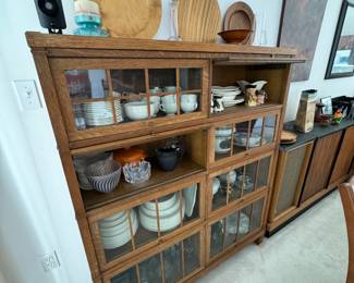 Antique glass cabinet