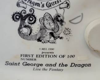 First Edition Saint George and the Dragon Statue
