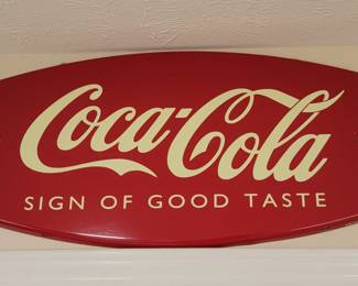 VINTAGE metal Coca-cola sign