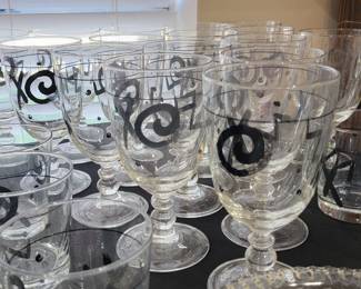 FUN Mikasa Fashion Plate RAGGAE barware glasses and china 